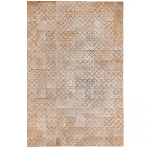 Light Caramel Luneta Cow Hide Rug