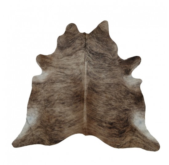 Beige  Brown Exotic Cow Hide Rug