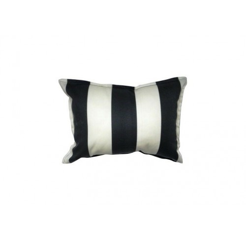 Noire and Ivoire Ligne Accent Pillow