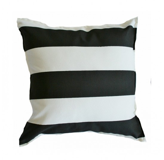 Noire and Ivoire Ligne Accent Pillow