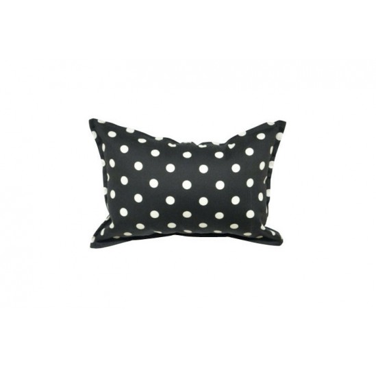 Noire and Ivoire Bouton Accent Pillow