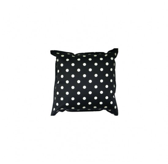 Noire and Ivoire Bouton Accent Pillow