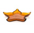 Orange Recycled Glass Star Bowl