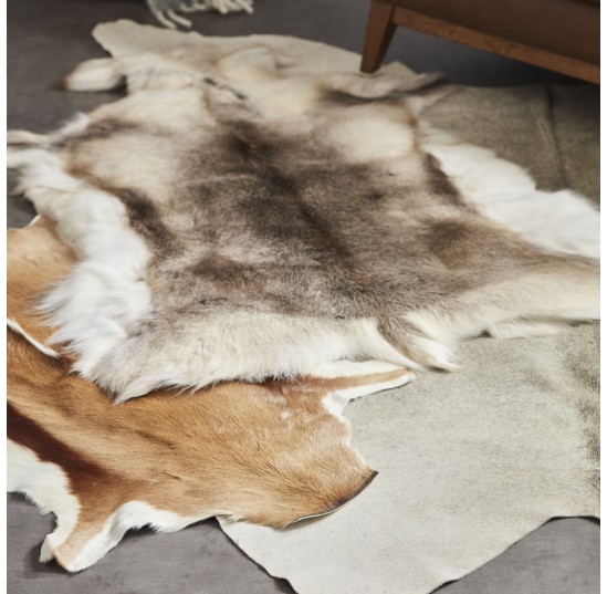 Silver Grey Cowhide Rug