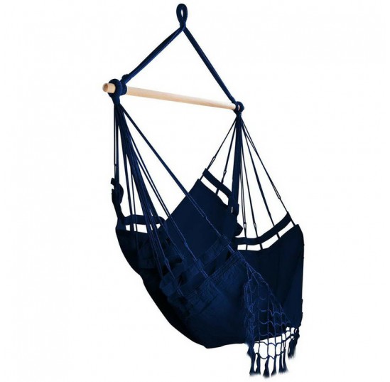 Navy Hanging Hammock Chair