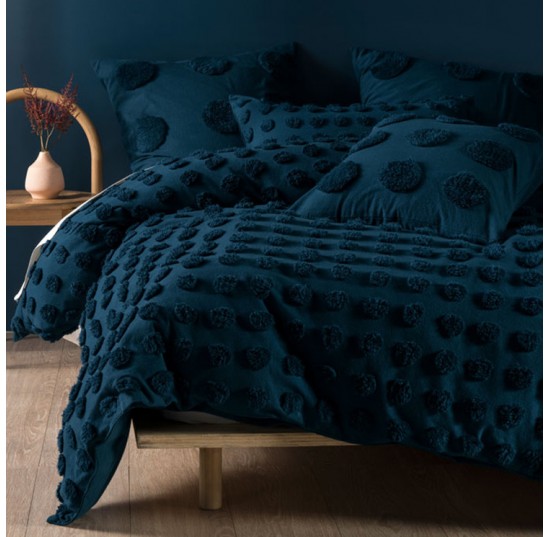 Teal Haze Cotton Cushion