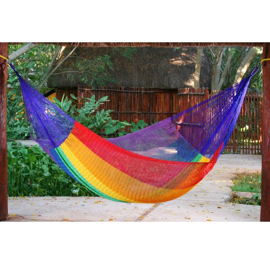 Rainbow Cotton Hammock