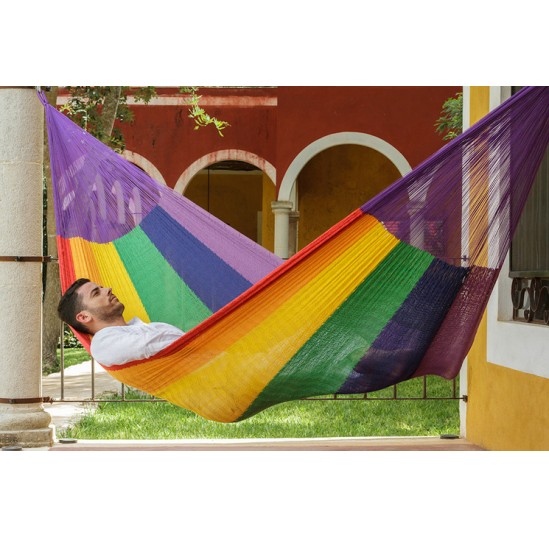 Rainbow Cotton Hammock