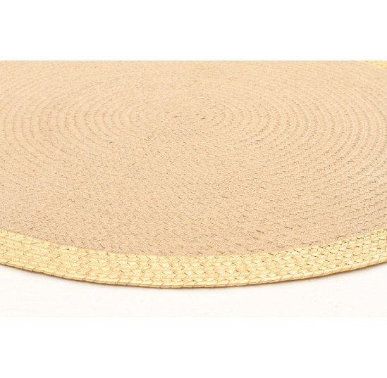 Milano Metallic Gold and Jute Rug