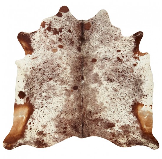 Spotted Brown Longhorn Cow Hide Rug