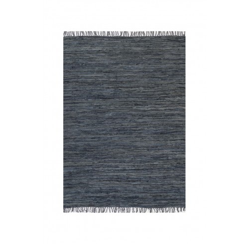 Grey  Blue Gypsy Cow Hide Rug