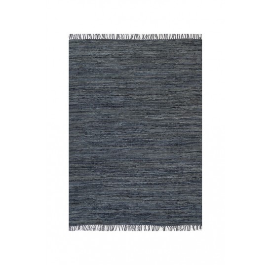 Grey  Blue Gypsy Cow Hide Rug